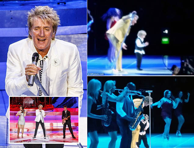 Rod Stewart Ajak Putra Bungsunya Naik Panggung di Sydney